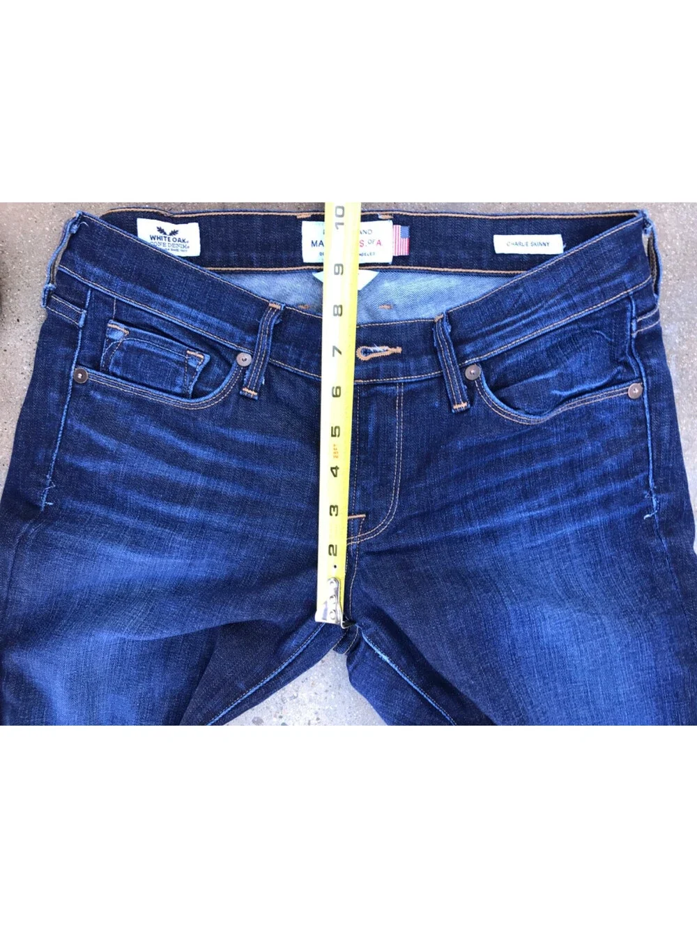 Lucky Brand White Oak Cone Denim Lolita Skinny Jeans 4/27 Made USA fit 28Wx32L
